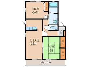 アネシス井堀B棟の物件間取画像